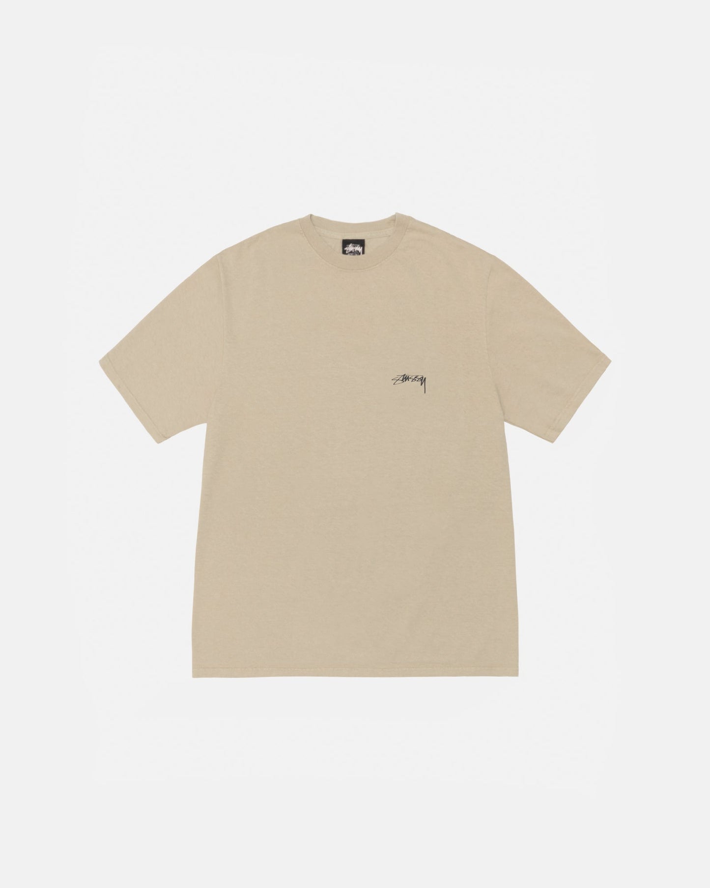 T-SHIRT EN COTON LISSE TEINT EN PIÈCE