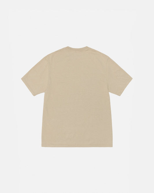 T-SHIRT EN COTON LISSE TEINT EN PIÈCE