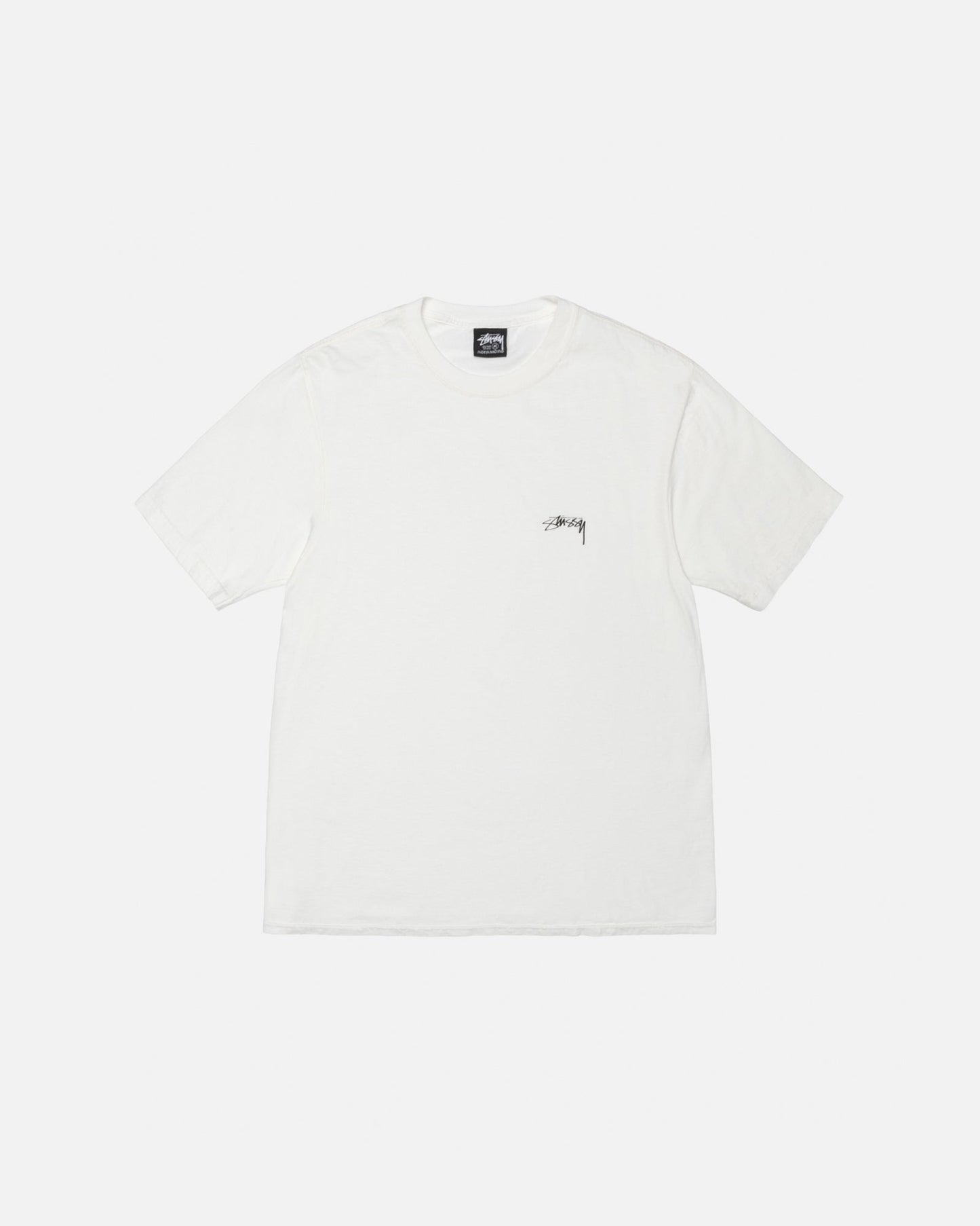 T-SHIRT EN COTON LISSE TEINT EN PIÈCE