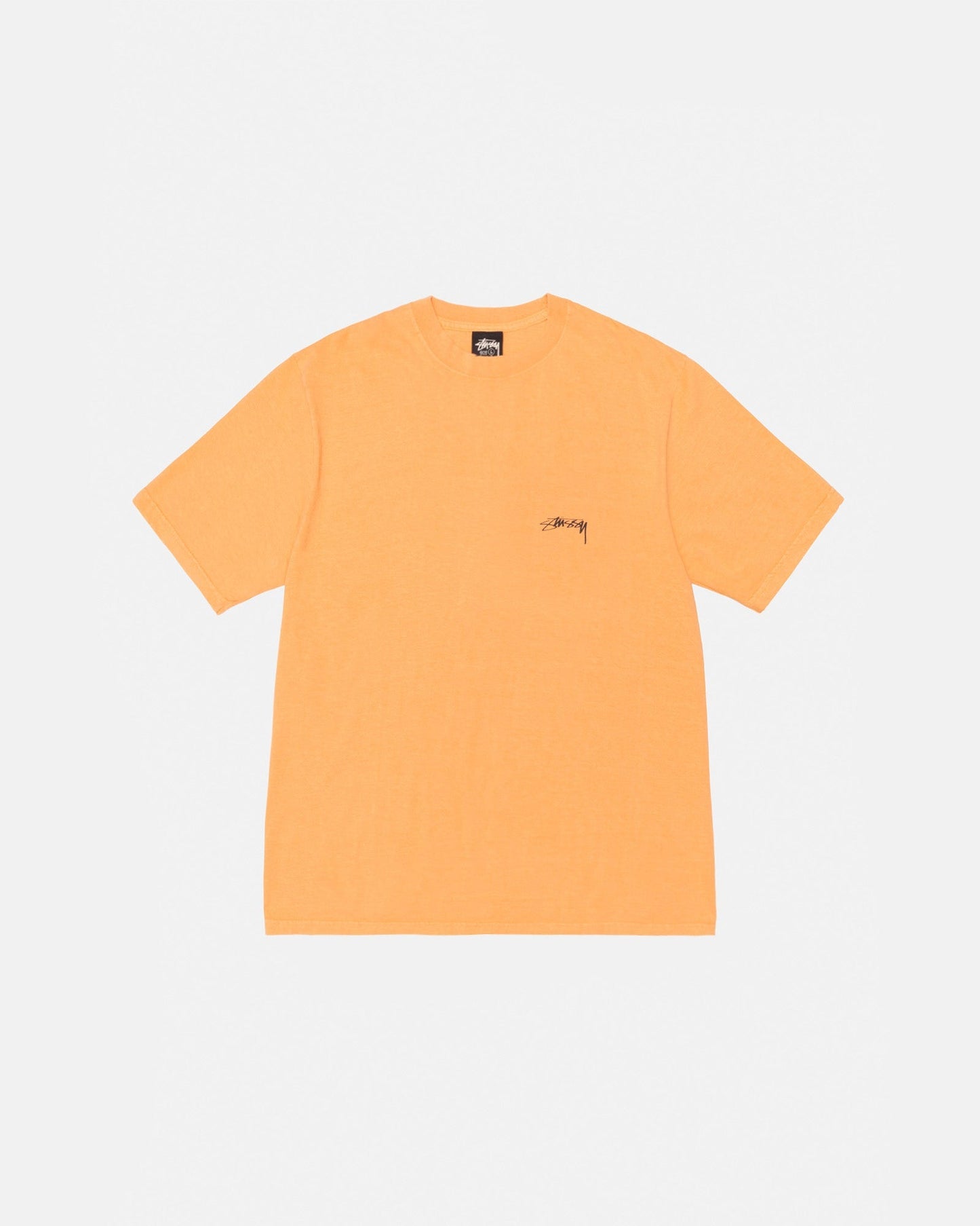 T-SHIRT EN COTON LISSE TEINT EN PIÈCE