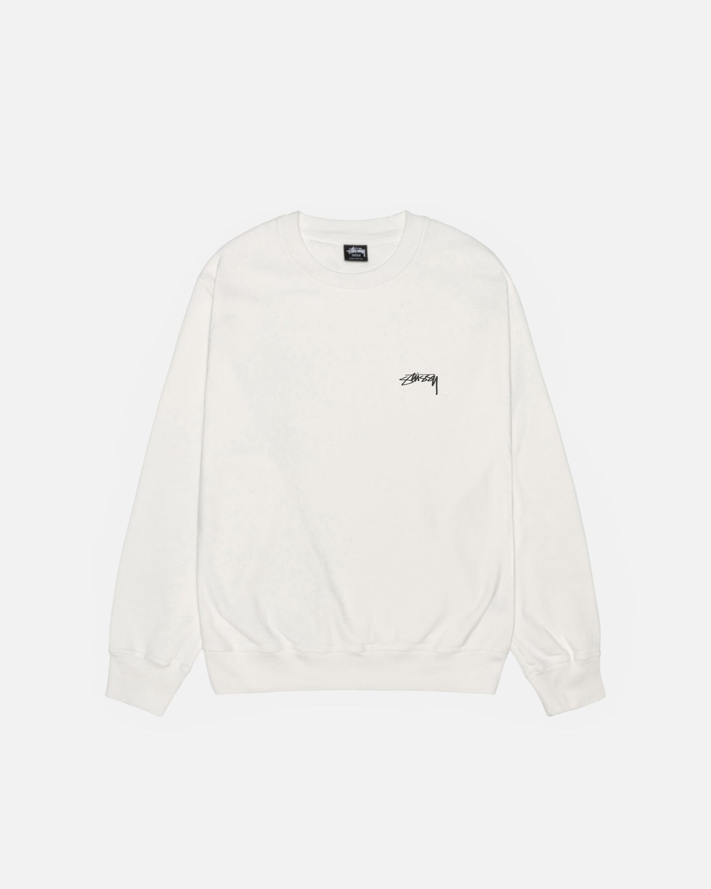 SWEAT RAS DU COU EN JERSEY LISSE TEINT EN PIÈCE