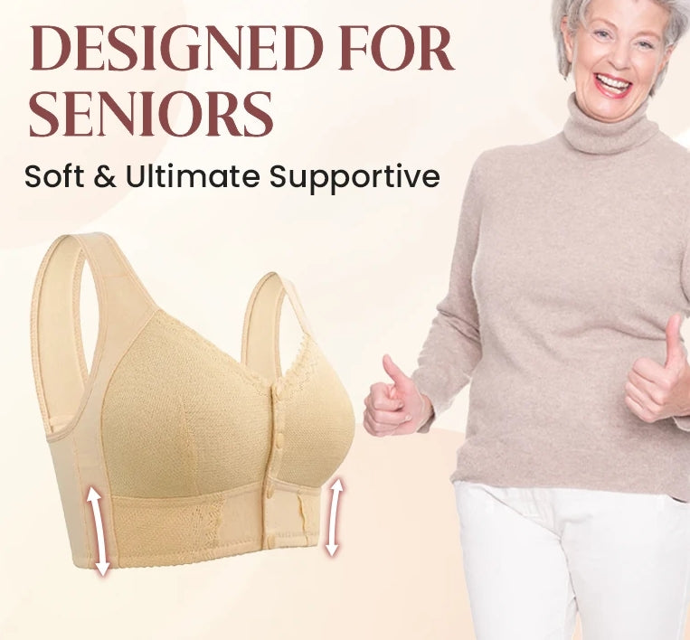 💝Vente flash💝Nouveau Soutien-gorge respirant à fermeture avant extensible 2024 pour seniors