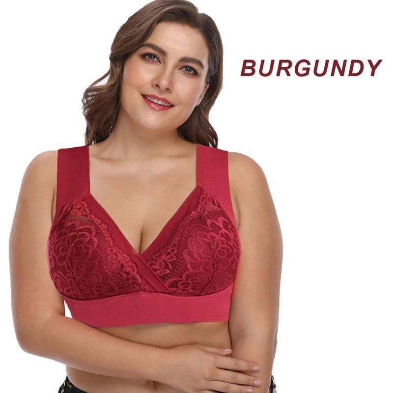 Soutien-gorge ROSY LIFT - Confort grandes tailles extra élastique sans armatures en dentelle