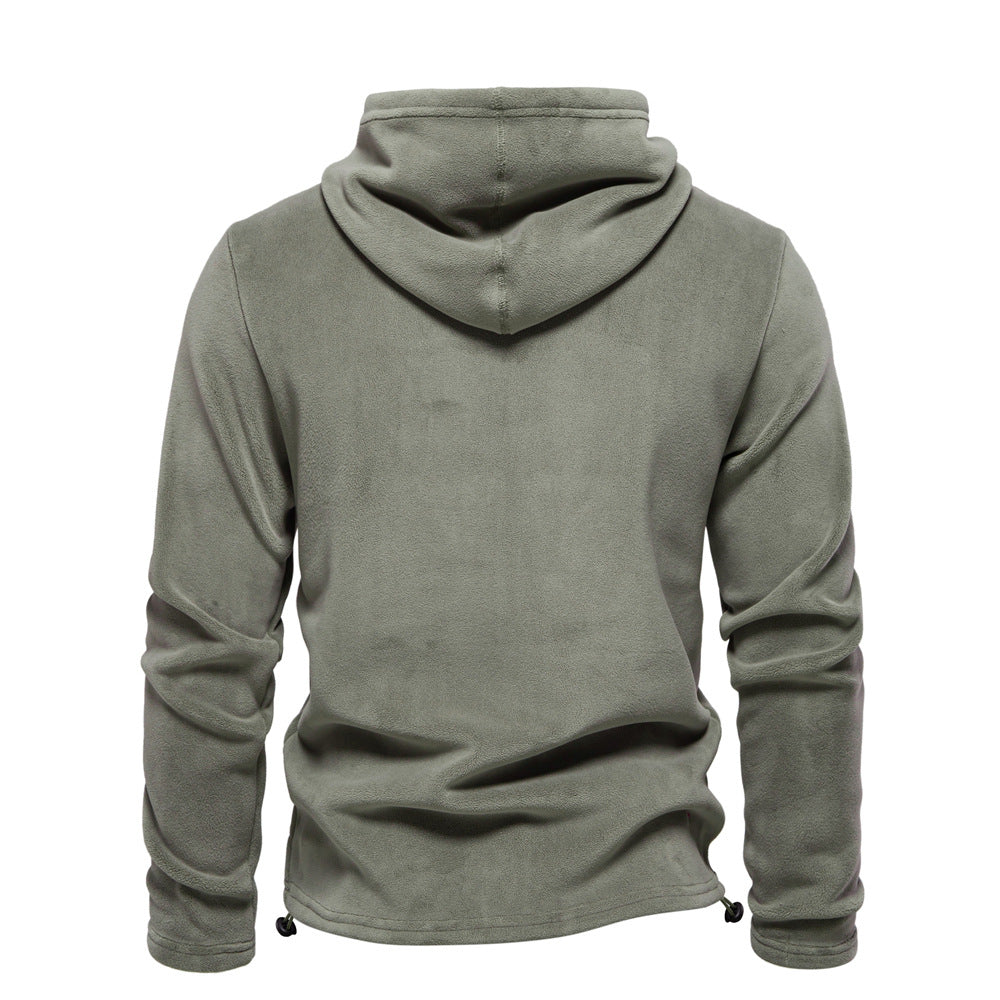 Pull à capuche pour homme avec cordon de serrage