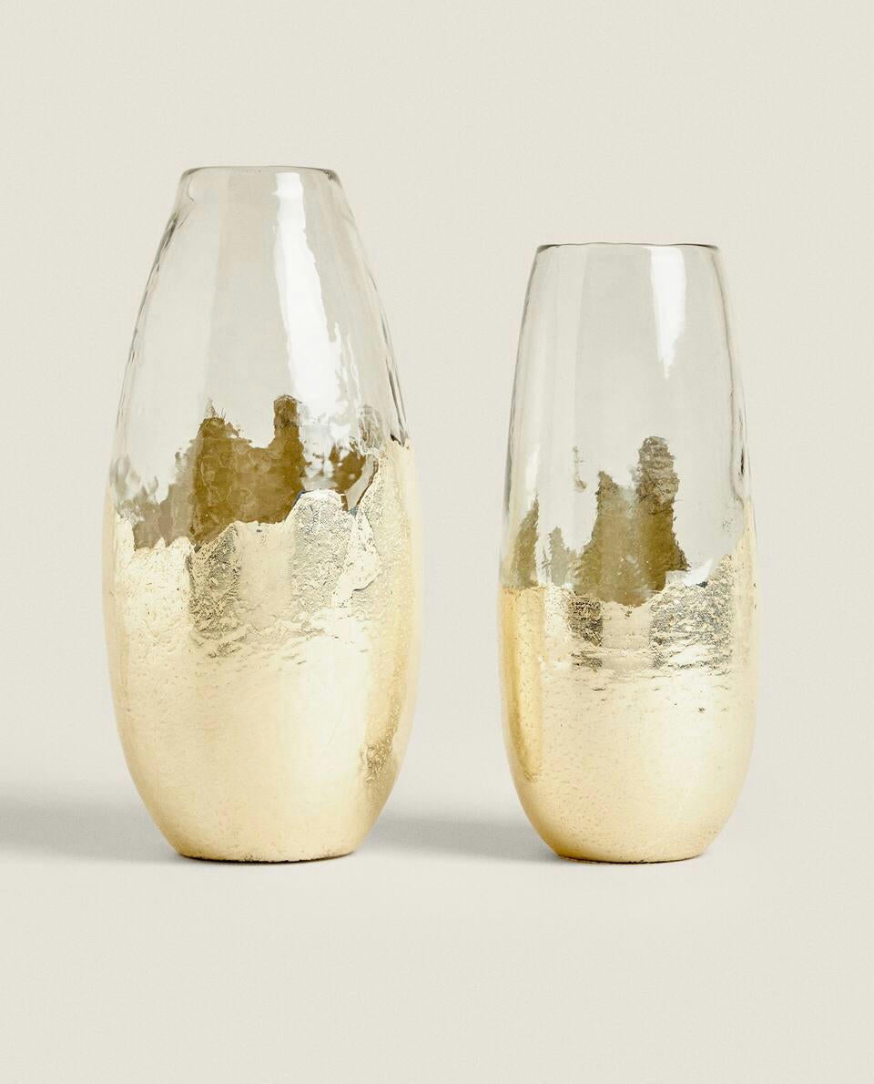 MERCURISED GLASS VASE