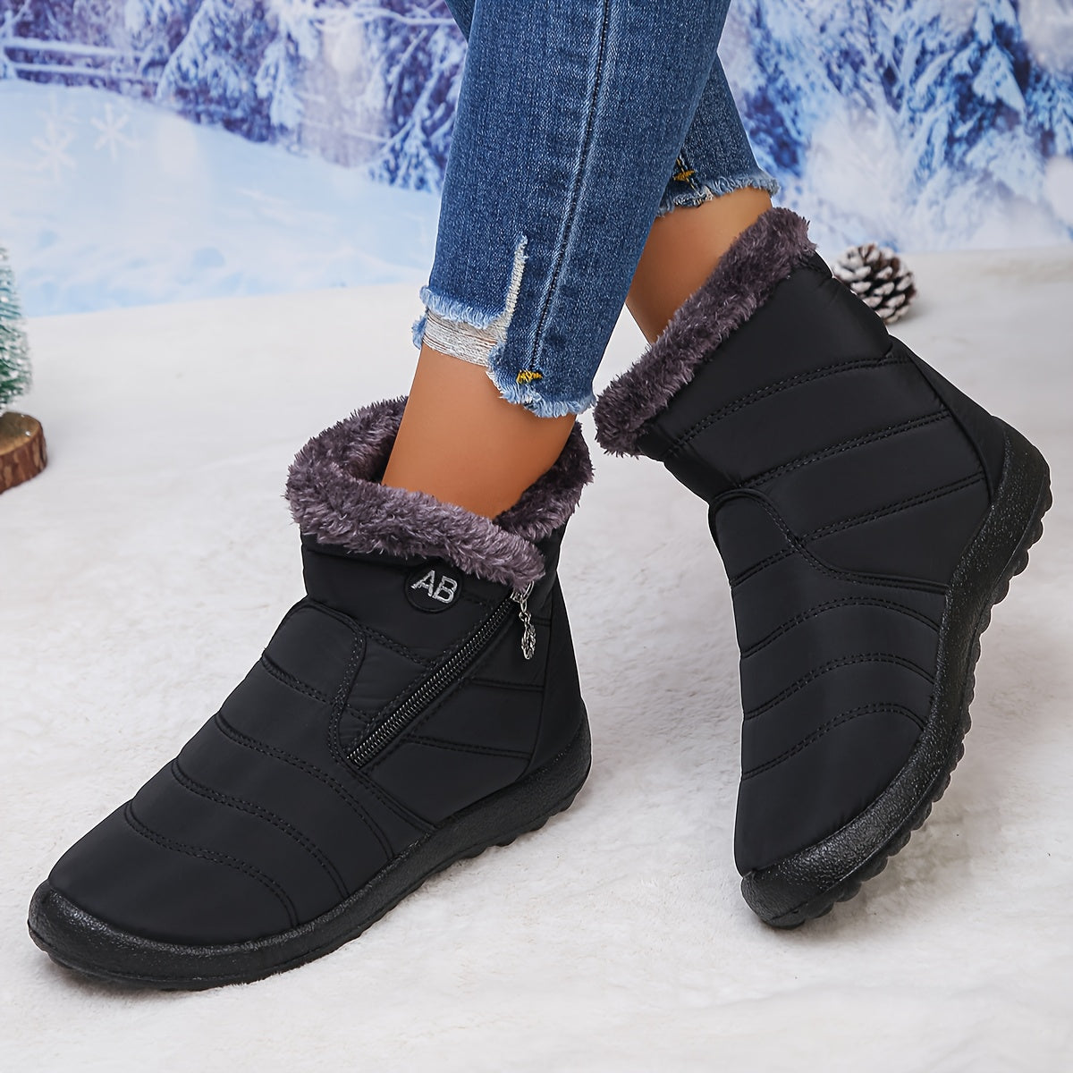 🔥Promotion Dernier Jour 50 % DE RÉDUCTION - Bottes Orthopédiques Imperméables Anti-Dérapantes Hiver Chaud pour Femmes