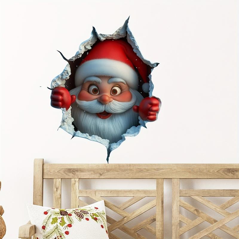 🎄🔥Sticker Mural Créatif de Noël 2D