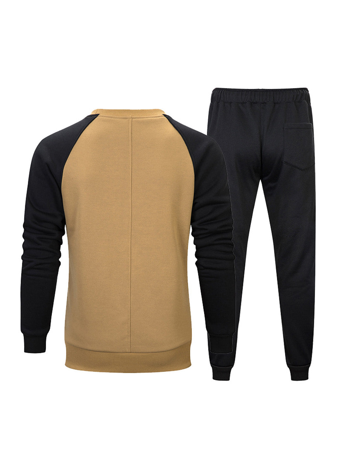 Ensemble pull en molleton bouclette à col rond et pantalon de jogging à taille élastique