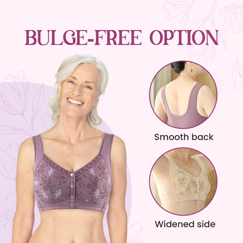 ✨Dernier jour : 1 acheté, 1 offert✨ Soutien-gorge en coton à fermeture avant