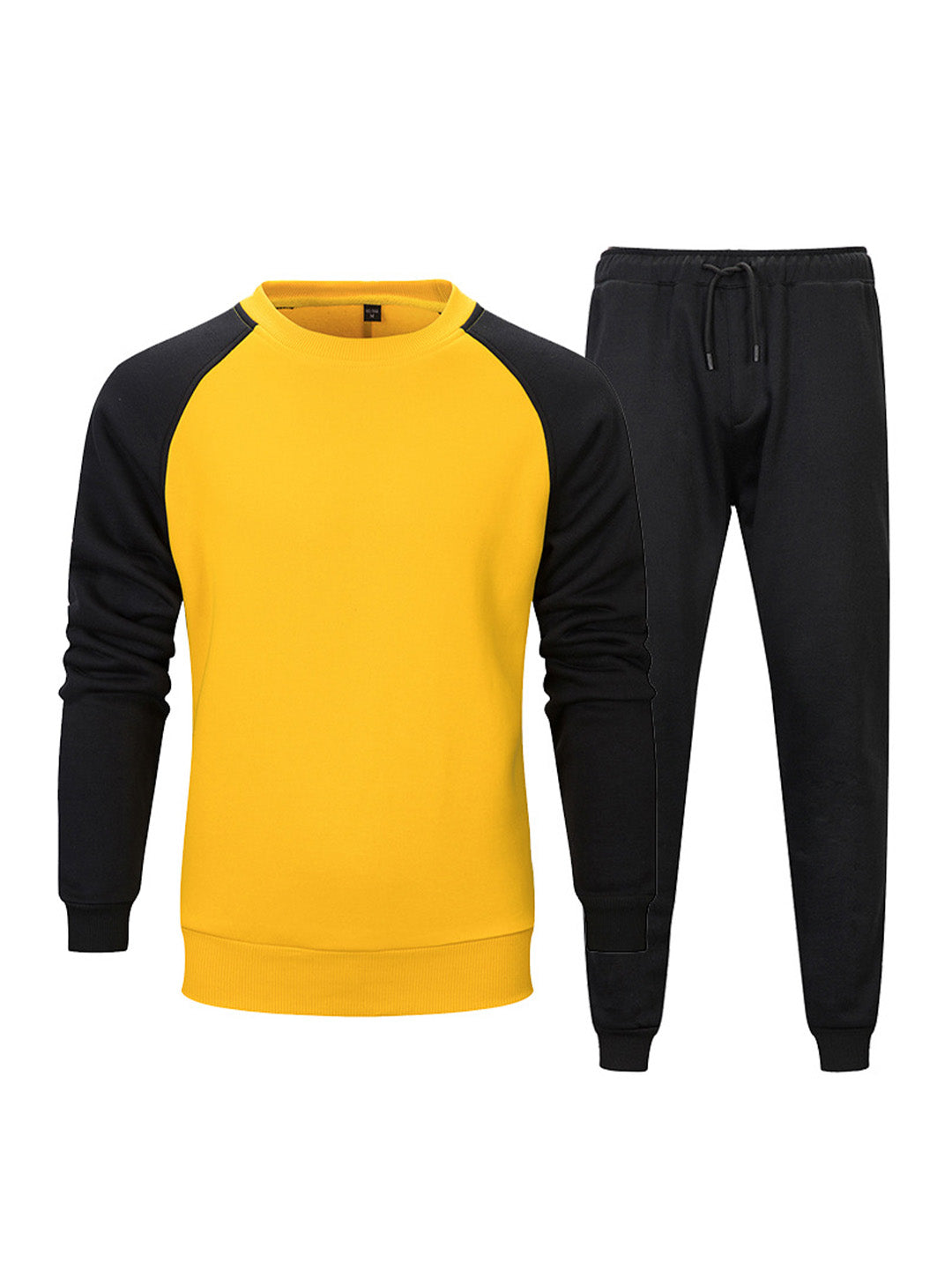 Ensemble pull en molleton bouclette à col rond et pantalon de jogging à taille élastique