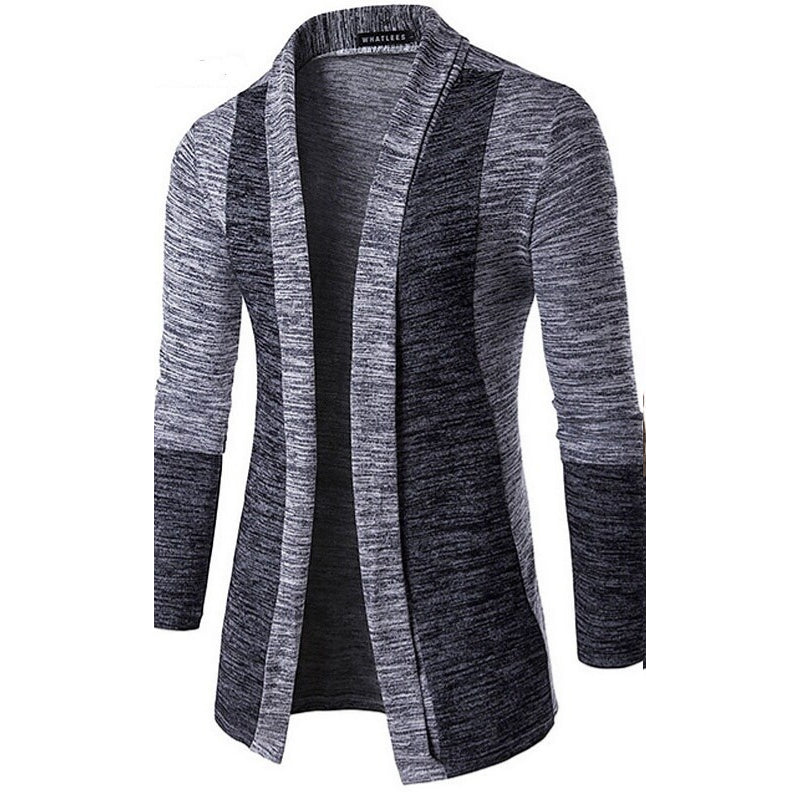 Gilet cardigan homme uni à col en V