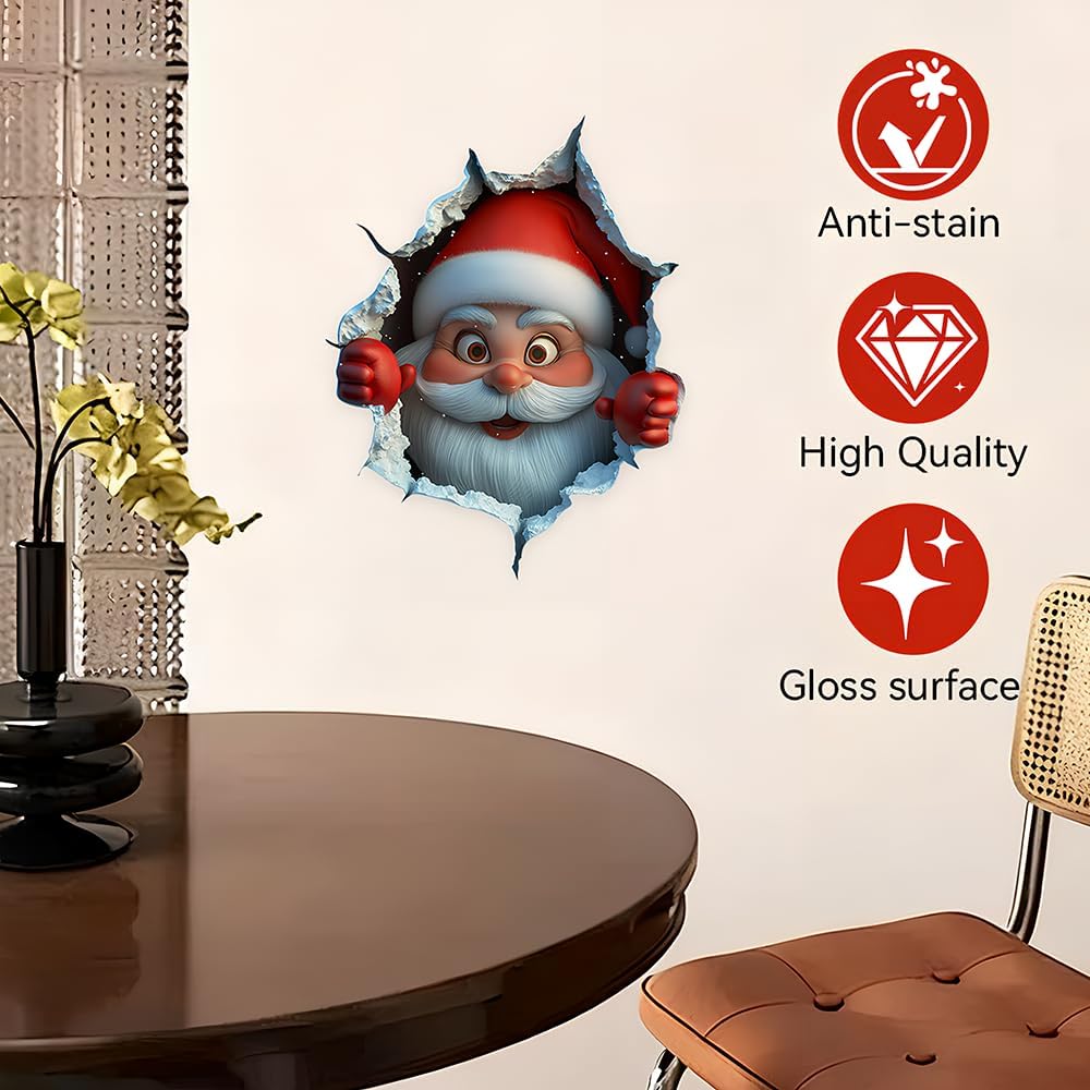 🎄🔥Sticker Mural Créatif de Noël 2D