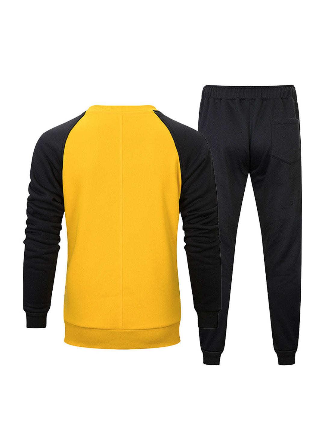 Ensemble pull en molleton bouclette à col rond et pantalon de jogging à taille élastique