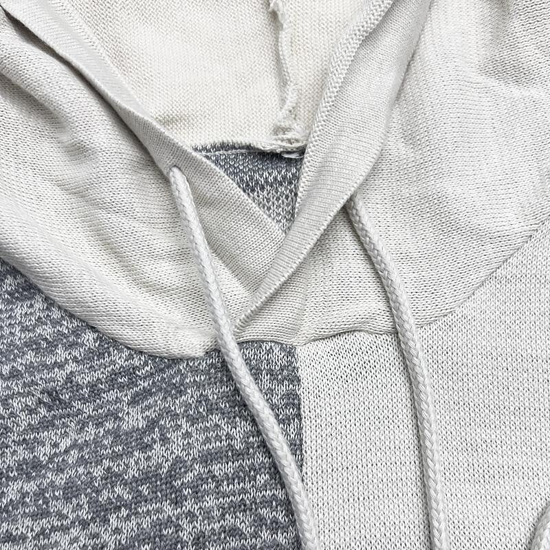 Sweat à capuche bicolore pour homme