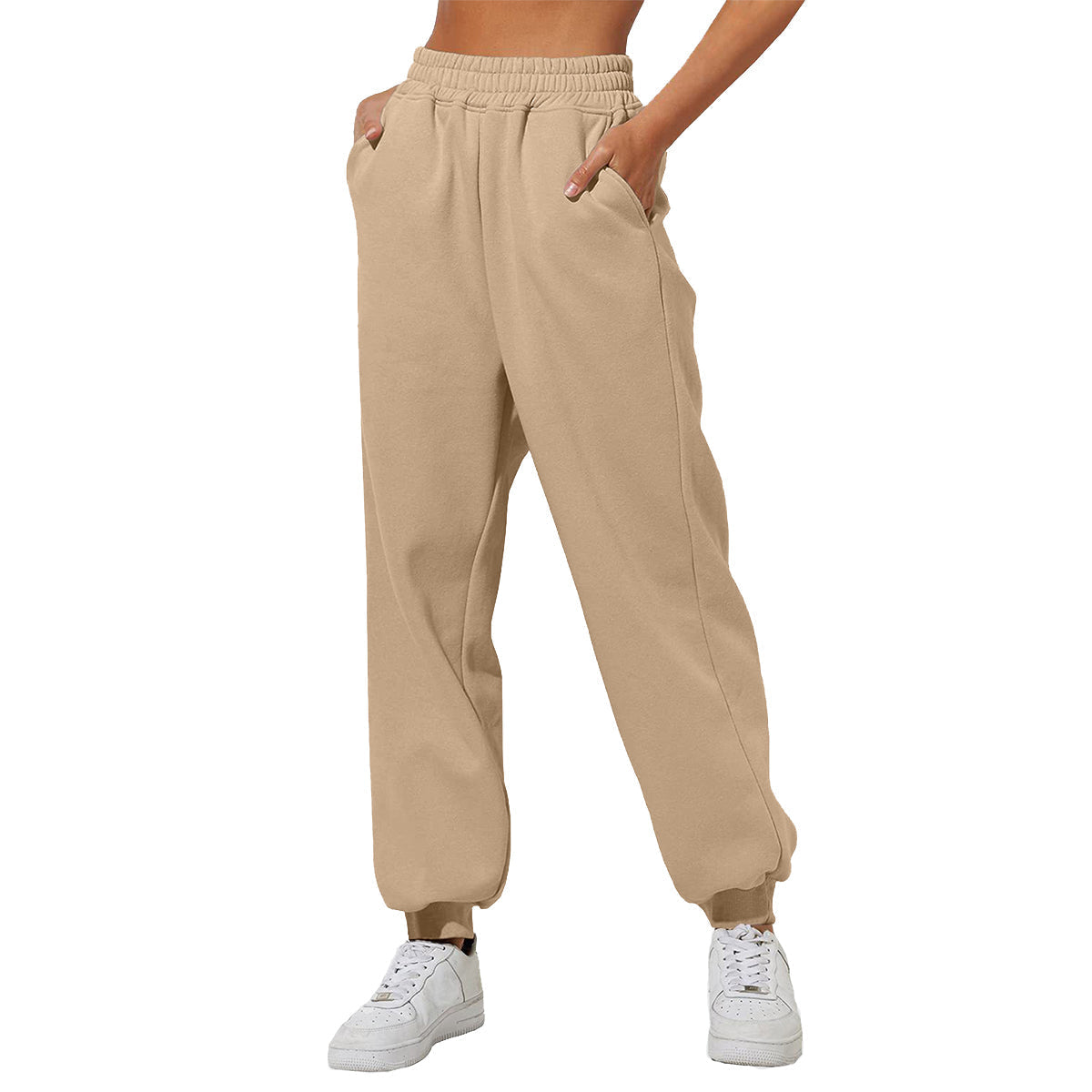 ✨Dernier jour : -69 %✨ Jogging ample taille haute pour femme avec poches
