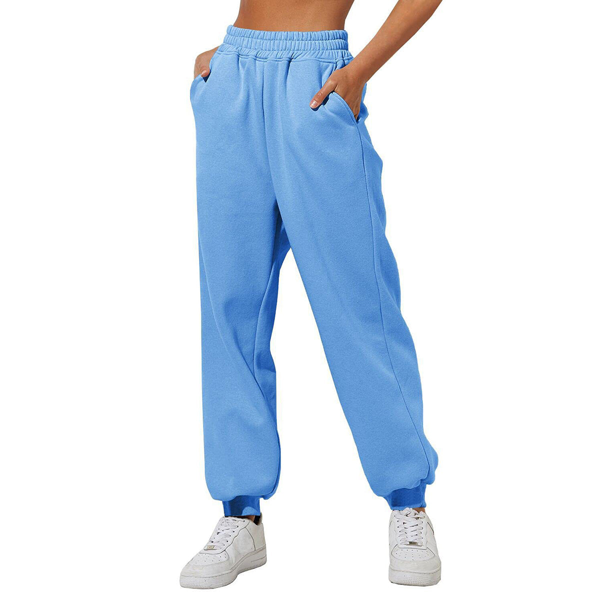 ✨Dernier jour : -69 %✨ Jogging ample taille haute pour femme avec poches