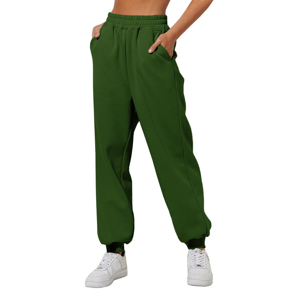 ✨Dernier jour : -69 %✨ Jogging ample taille haute pour femme avec poches
