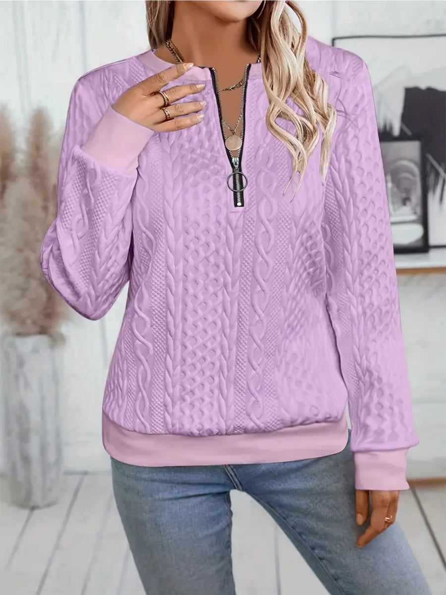 ✨Meilleures ventes 2025 - Sweat-shirt 1✨ Sweat-shirt élégant à imprimé serpent pour femme, fermeture éclair, manches longues, col rond, décontracté