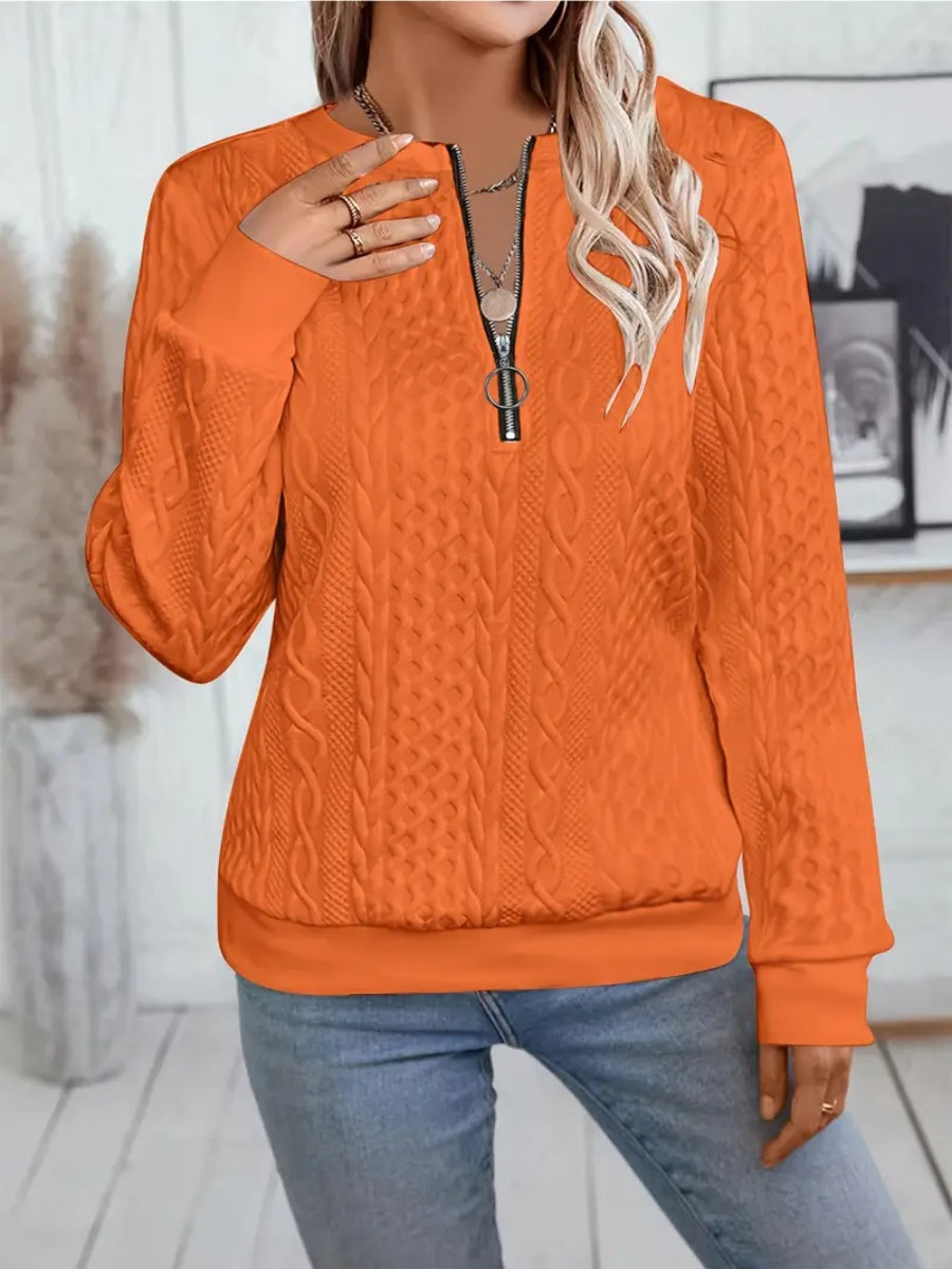✨Meilleures ventes 2025 - Sweat-shirt 1✨ Sweat-shirt élégant à imprimé serpent pour femme, fermeture éclair, manches longues, col rond, décontracté