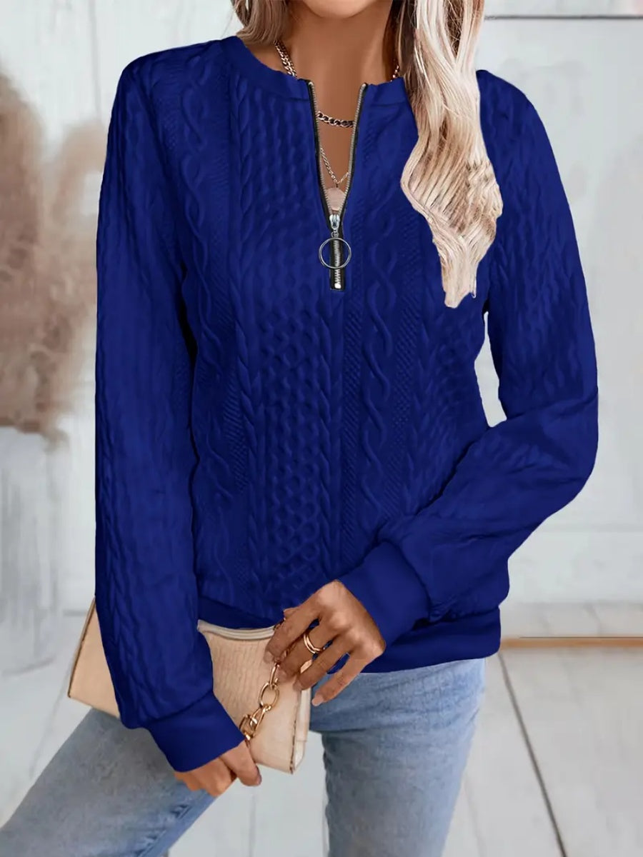 ✨Meilleures ventes 2025 - Sweat-shirt 1✨ Sweat-shirt élégant à imprimé serpent pour femme, fermeture éclair, manches longues, col rond, décontracté
