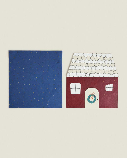 CHILDREN’S CHRISTMAS HOUSE POSTCARD