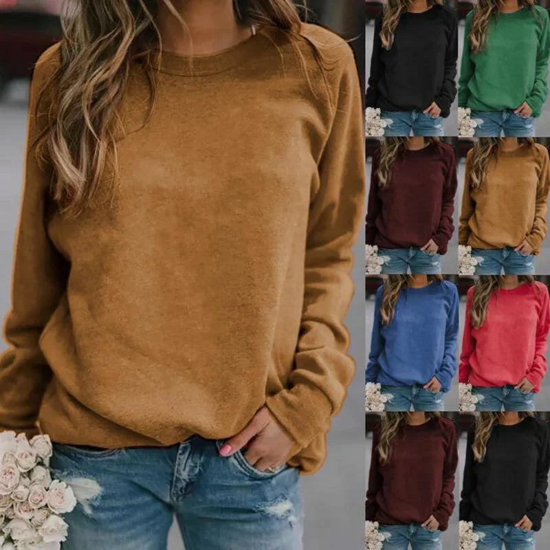 Hauts Femme Automne/Hiver T-shirt Col Rond Manches Longues