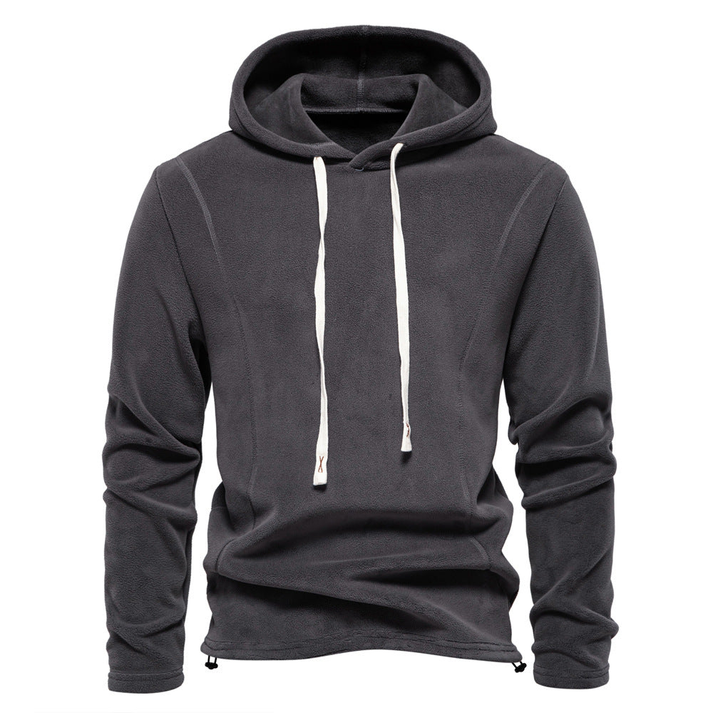 Pull à capuche pour homme avec cordon de serrage