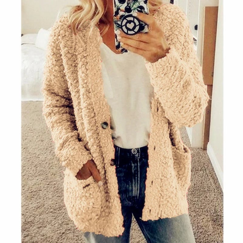 ✨Gilet Top 2 des Ventes 2025✨Gilet décontracté en velours grande taille pour femme automne/hiver