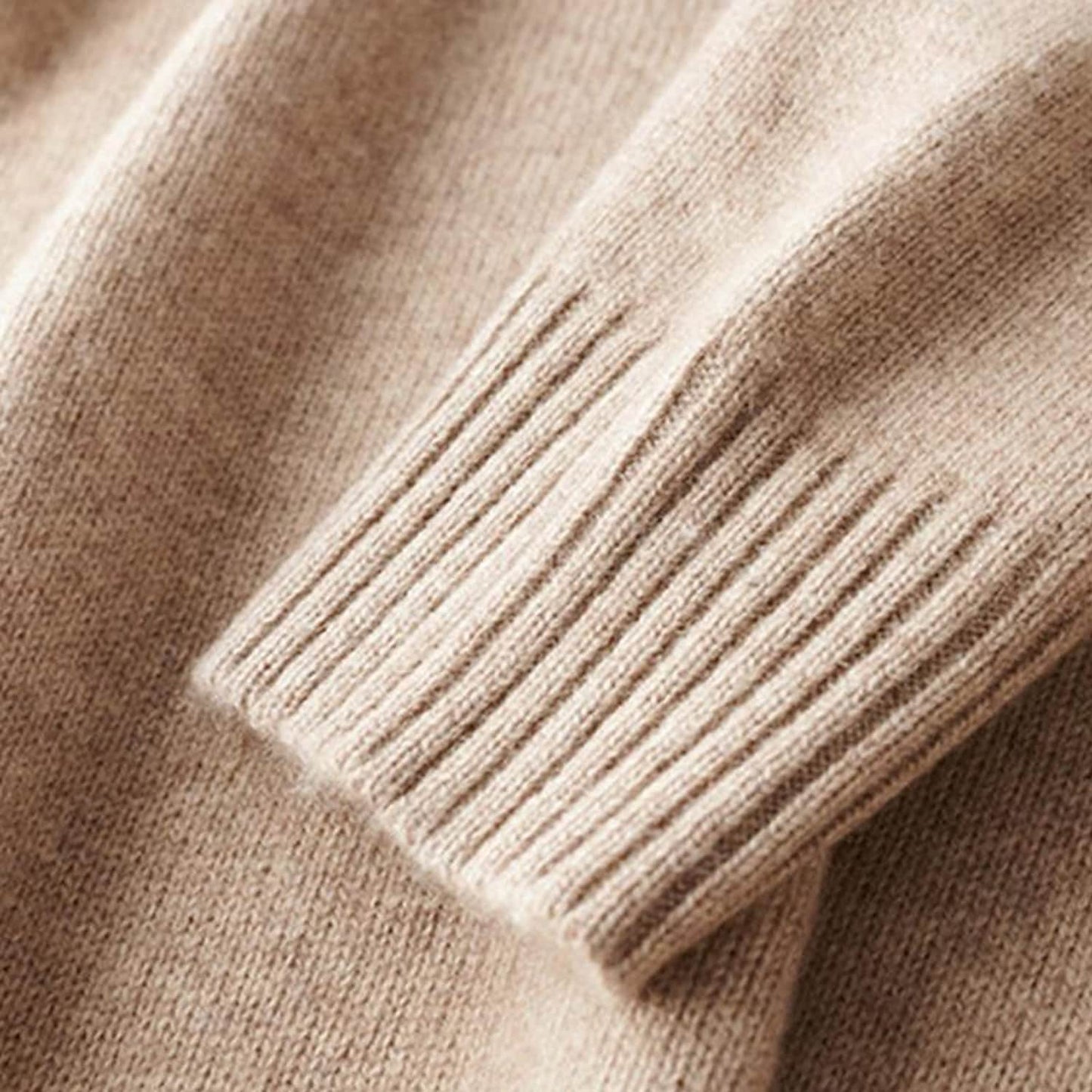 Chandail en tricot pour homme, col montant, demi-fermeture éclair, couleur unie