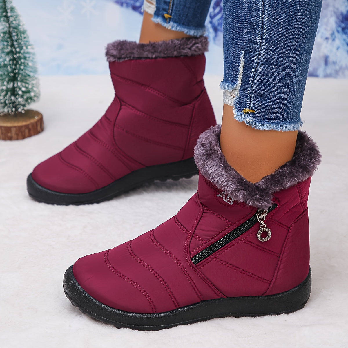 🔥Promotion Dernier Jour 50 % DE RÉDUCTION - Bottes Orthopédiques Imperméables Anti-Dérapantes Hiver Chaud pour Femmes