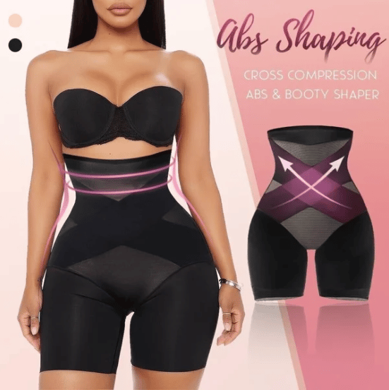 Nouveau Shaper Taille Haute Compression Croisée Abdominaux et Fessiers