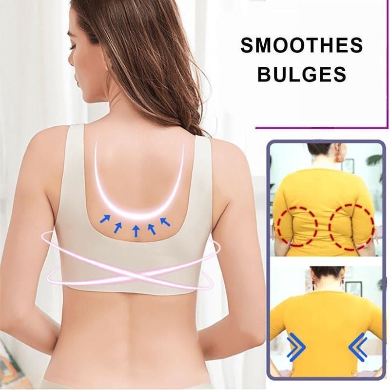 Soutien-gorge en dentelle beige à armatures invisibles, taille plus, grand confort, extra élastique
