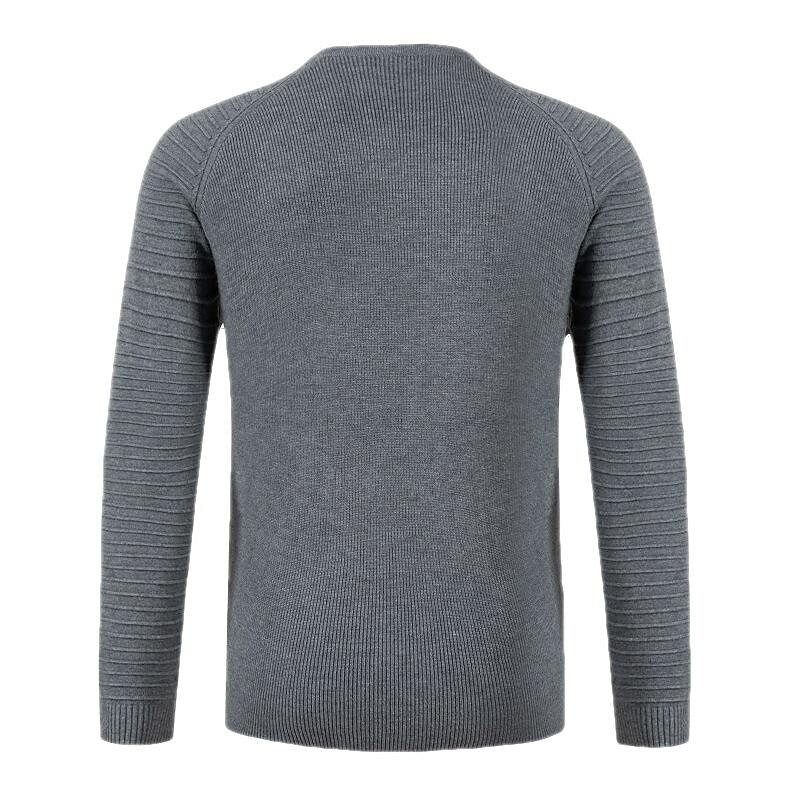 Pull décontracté pour homme à col rond et manches raglan