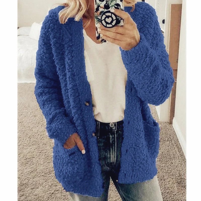 ✨Gilet Top 2 des Ventes 2025✨Gilet décontracté en velours grande taille pour femme automne/hiver
