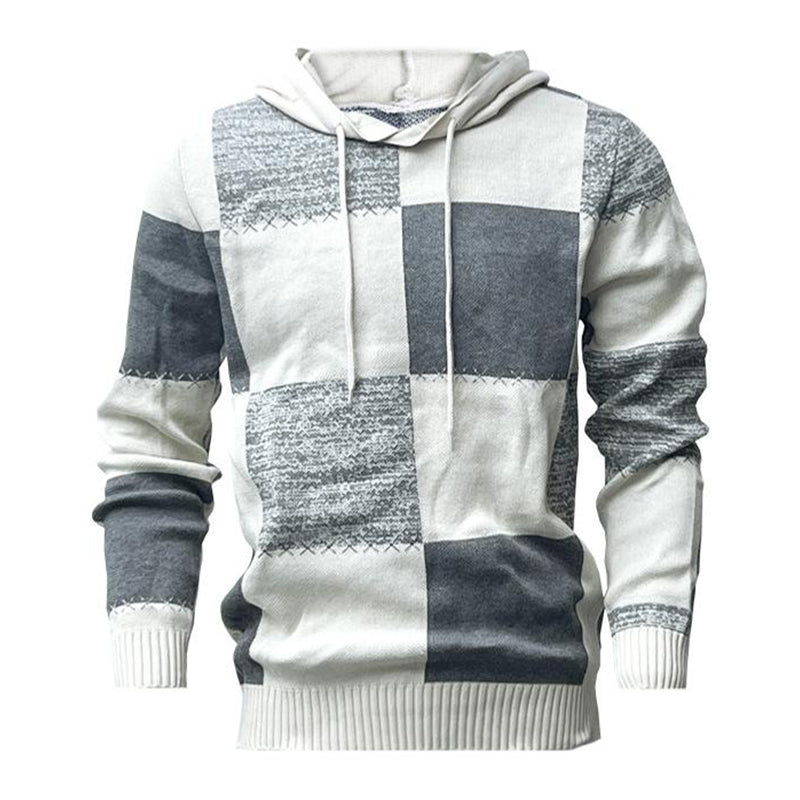 Sweat à capuche bicolore pour homme
