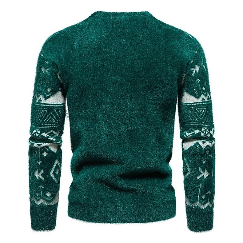 Pull de Noël Jacquard Coupe Ajustée Homme